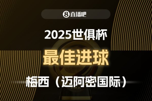 ⚽2025世俱杯票选最佳得分  ：梅西制胜定位球，成功当选！