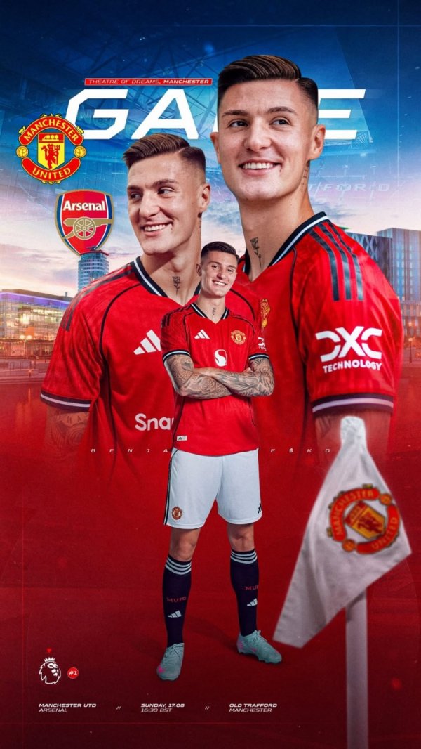 英超首秀!塞斯科社媒发布个人海报,预热首轮对阵阿森纳